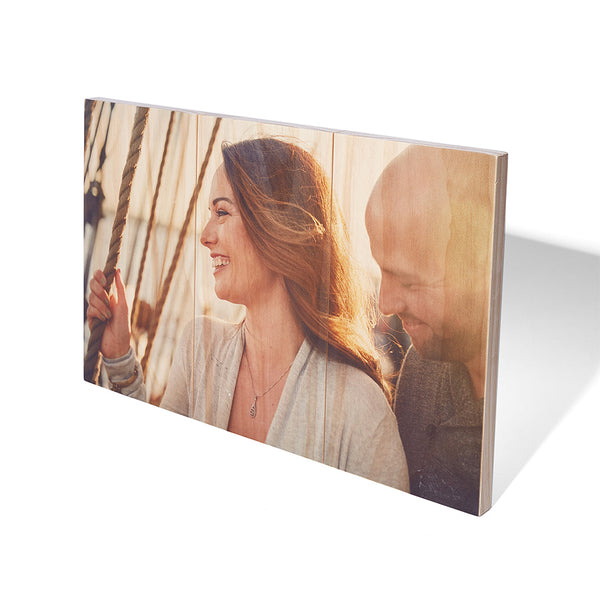 10.5 x 16.5 Planked Wood Print - Wood Print - Plak That Printing Company