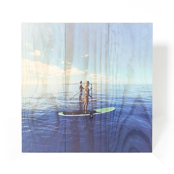 16.5 x 16.5 Planked Wood Print - Wood Print - Plak That Printing Company