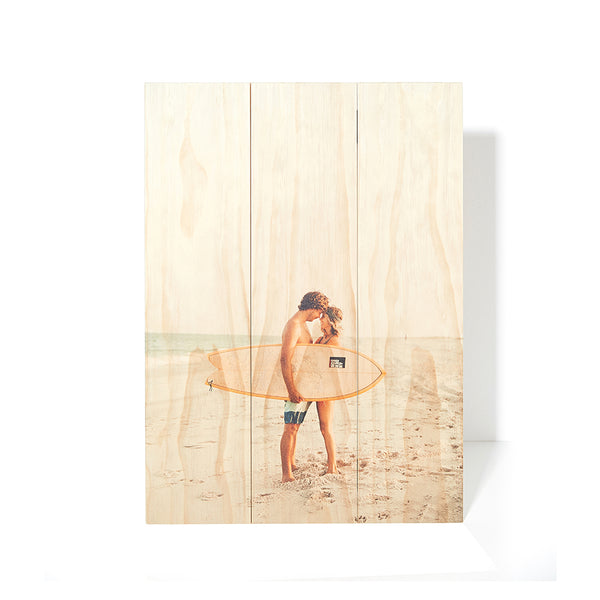 22.5 x 16.5 Planked Wood Print - Wood Print - Plak That Printing Company