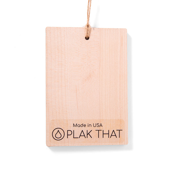 5 x 3.5 Wooden Ornament - Wood Print - Plak That Printing Company