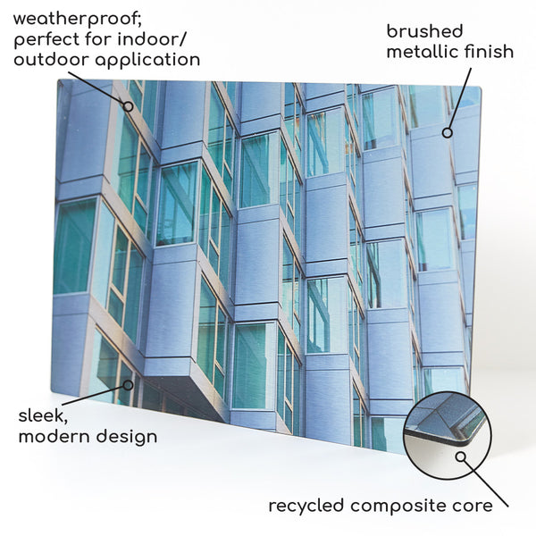 18.5 x 27.5 Brushed Metal Print - Metal Print - Plak That Printing Company