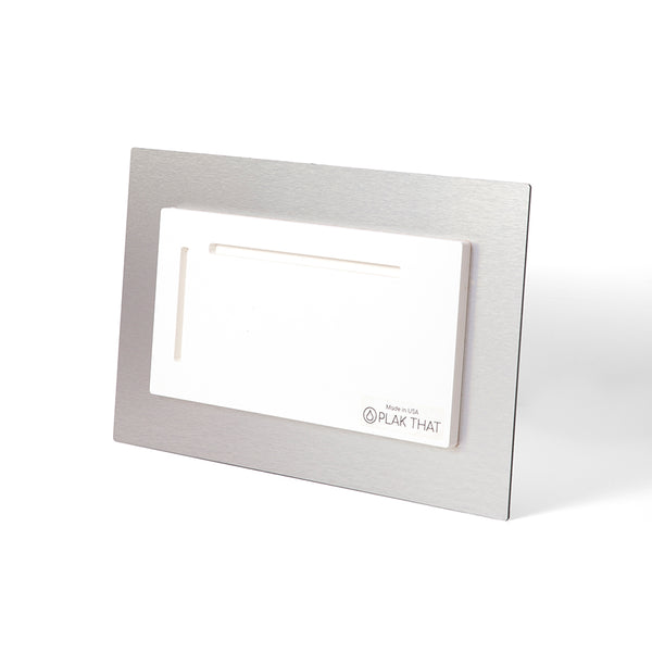 10.5 x 16.5 Brushed Metal Print - Metal Print - Plak That Printing Company