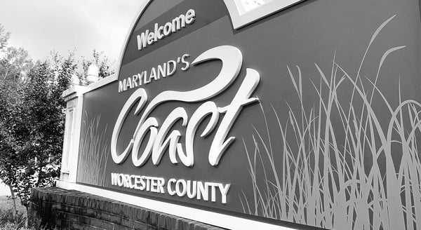 ACM Sign with Dimensional PVC Lettering for Worcester County