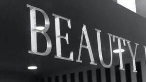 Custom Routed Black Acrylic Sign for Beauty Lounge in Ocean City Maryland