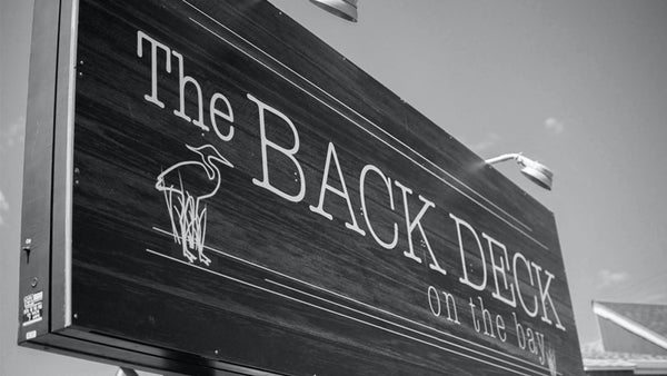 Aluminum Restaurant Sign for the back deck in fenwick island delaware