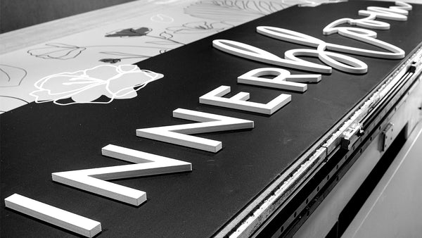 Layered Aluminum & Azek Signage for Innerbloom in Ocean City Maryland