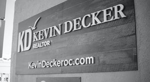 Dimensional PVC and Metal Sign for Kevin Decker Realtor in Ocean City Maryland