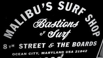 Aluminum Store Signs for Malibu's Surf Shop in Ocean City Maryland