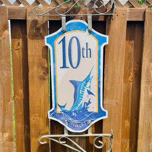 10th Street - Boardwalk Street Number Sign