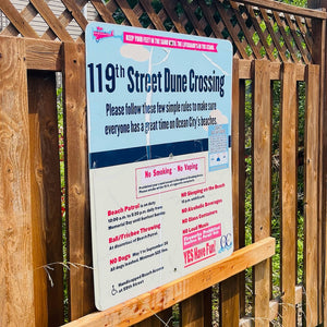 119th Street - Dune Crossing / Beach Access Sign