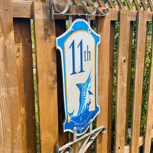 11th Street - Boardwalk Street Number Sign