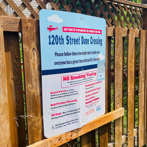 120th Street - Dune Crossing / Beach Access Sign