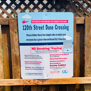 120th Street - Dune Crossing / Beach Access Sign