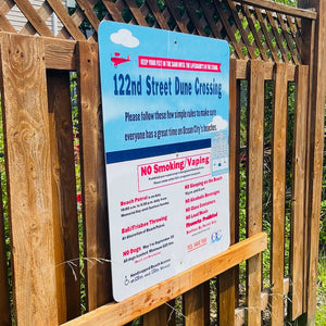 122nd Street - Dune Crossing / Beach Access Sign