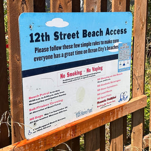 12th Street - Dune Crossing / Beach Access Sign