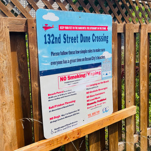 132nd Street - Dune Crossing / Beach Access Sign