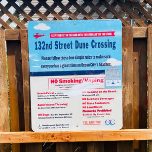 132nd Street - Dune Crossing / Beach Access Sign