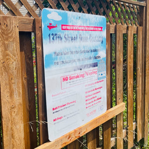 137th Street - Dune Crossing / Beach Access Sign