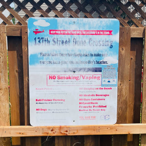 137th Street - Dune Crossing / Beach Access Sign