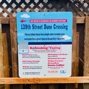 139th Street - Dune Crossing / Beach Access Sign