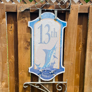 13th Street - Boardwalk Street Number Sign