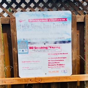 140th Street - Dune Crossing / Beach Access Sign