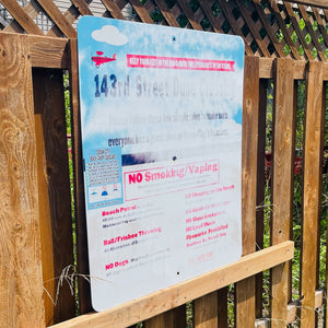 143rd Street - Dune Crossing / Beach Access Sign