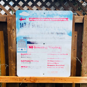 143rd Street - Dune Crossing / Beach Access Sign