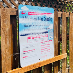 144th Street - Dune Crossing / Beach Access Sign