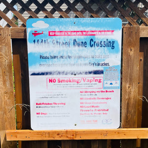 144th Street - Dune Crossing / Beach Access Sign