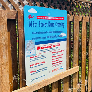 145th Street - Dune Crossing / Beach Access Sign