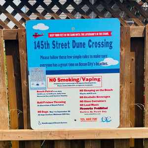 145th Street - Dune Crossing / Beach Access Sign