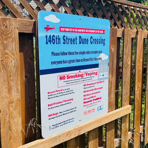 146th Street - Dune Crossing / Beach Access Sign
