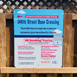 146th Street - Dune Crossing / Beach Access Sign