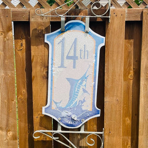 14th Street - Boardwalk Street Number Sign