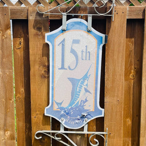 15th Street - Boardwalk Street Number Sign