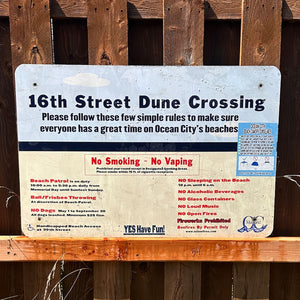 16th Street - Dune Crossing / Beach Access Sign