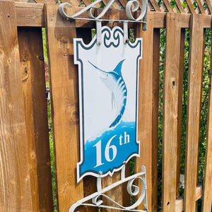 16th Street - Boardwalk Street Number Sign