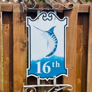 16th Street - Boardwalk Street Number Sign