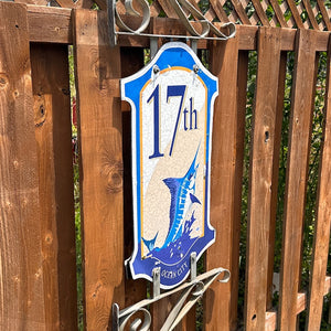 17th Street - Boardwalk Street Number Sign