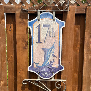 17th Street - Boardwalk Street Number Sign