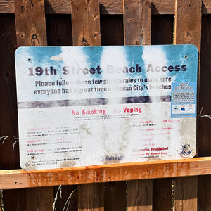 19th Street - Dune Crossing / Beach Access Sign