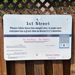 1st Street - Dune Crossing / Beach Access Sign