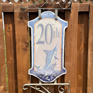 20th Street - Boardwalk Street Number Sign