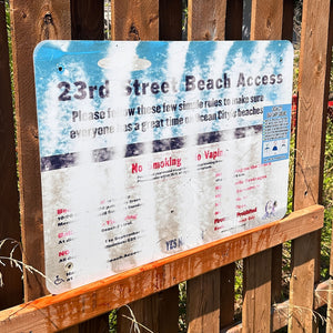 23rd Street - Dune Crossing / Beach Access Sign