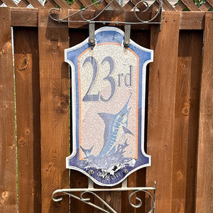 23rd Street - Boardwalk Street Number Sign