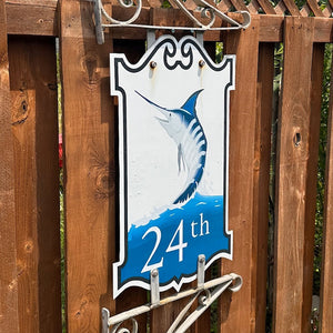 24th Street - Boardwalk Street Number Sign