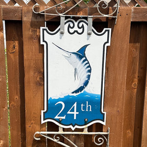 24th Street - Boardwalk Street Number Sign