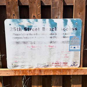 25th Street - Dune Crossing / Beach Access Sign