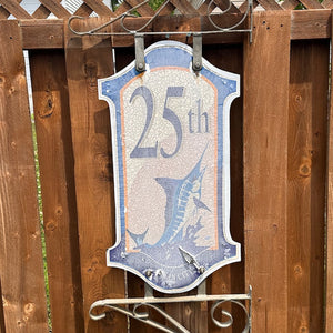 25th Street - Boardwalk Street Number Sign